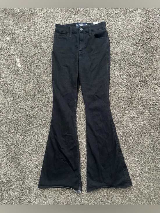 Hollister Denim - Hollister High-Rise Black Flare Jeans Size 2R 0402
